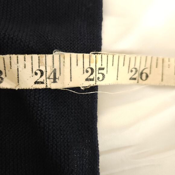 NWT J Jill Womens XS Navy Blue Lightweight Linen Blend 3/4 Sleeve Shirt Blouse - Picture 7 of 7